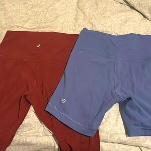 Like New Align Leggings and Wunder Train Shorts